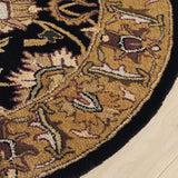 Safavieh Classic 4'-6" x 6'-6" Rug in Black / Gold