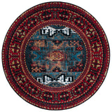 Safavieh Vintage Hamadan 6'-7" x 6'-7" Rug in Red / Light Blue