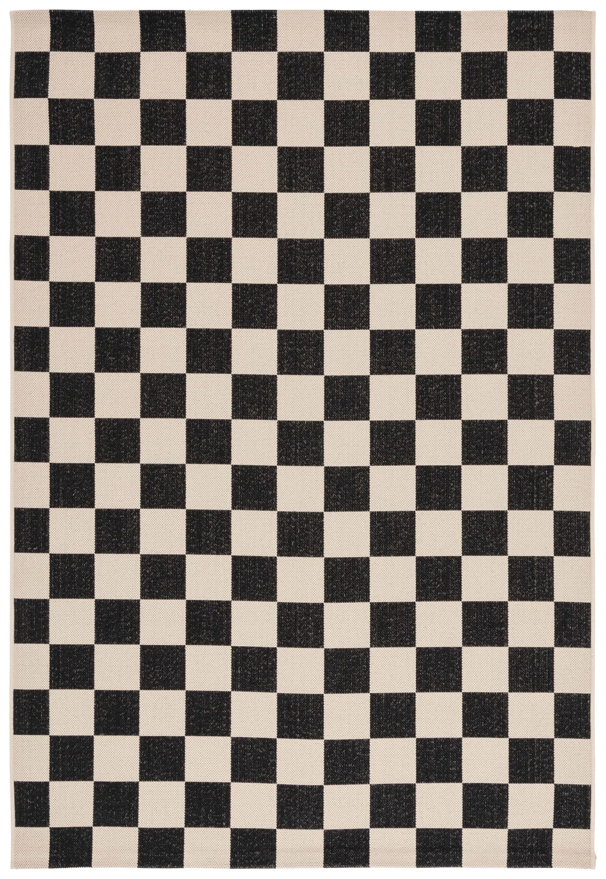 Safavieh Courtyard 4'-0" x 5'-7" Rug in Black / Beige