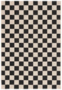 Safavieh Courtyard 4'-0" x 5'-7" Rug in Black / Beige