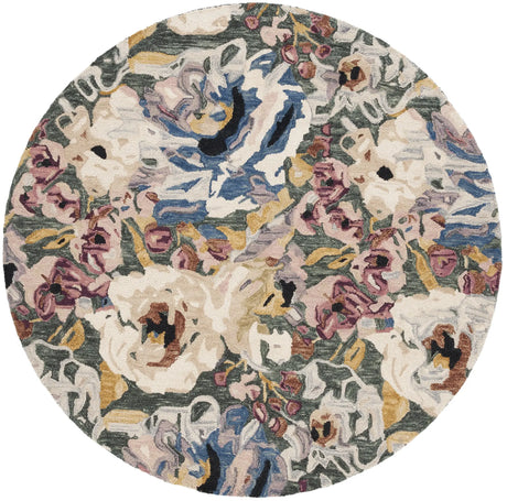 Safavieh Blossom 6'-0" x 6'-0" Rug in Green / Ivory