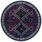 Safavieh Vintage Hamadan 6'-7" x 6'-7" Rug in Purple / Black