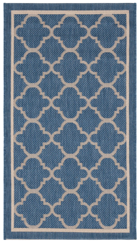 Safavieh Courtyard 2'-0" x 3'-7" Rug in Blue / Beige