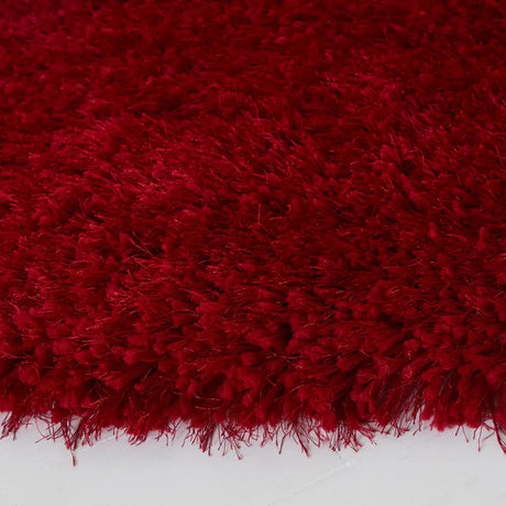 Safavieh Luxe Shag 6'-0" x 6'-0" Rug in Red