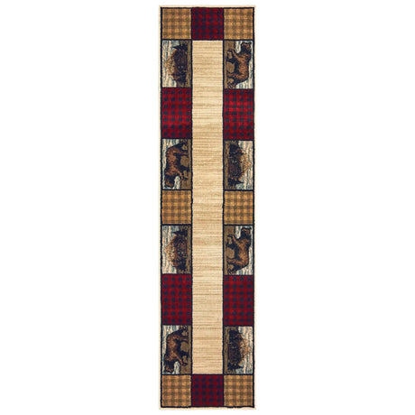 Oriental Weavers Sphinx Woodlands 9603C Ivory / Multi Rugs - runner