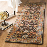 Safavieh Heritage 2'-3" x 10'-0" Rug in Charcoal / Blue
