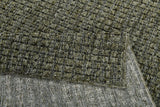 Dynamic Rugs Leon 13611 Power Loomed Modern Dark Green Rug - Corner
