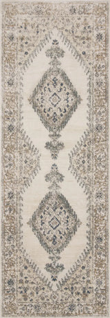 Loloi Teagan Tea-02 Oatmeal/Ivory Rugs - runner flat
