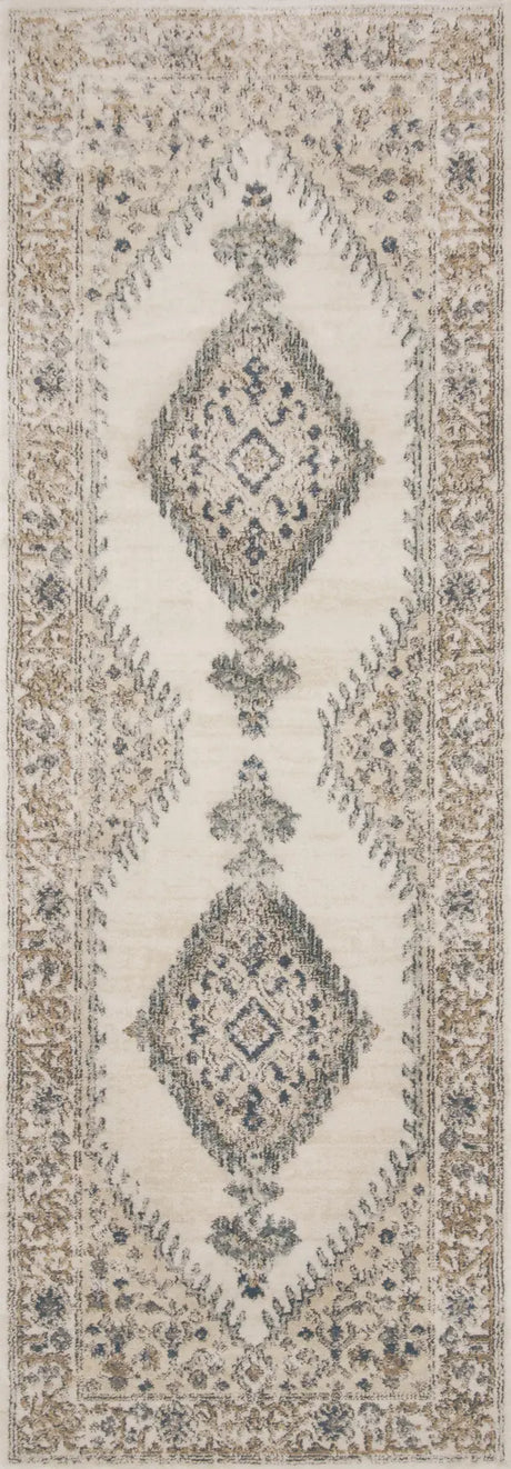 Loloi Teagan Tea-02 Oatmeal/Ivory Rugs - runner flat