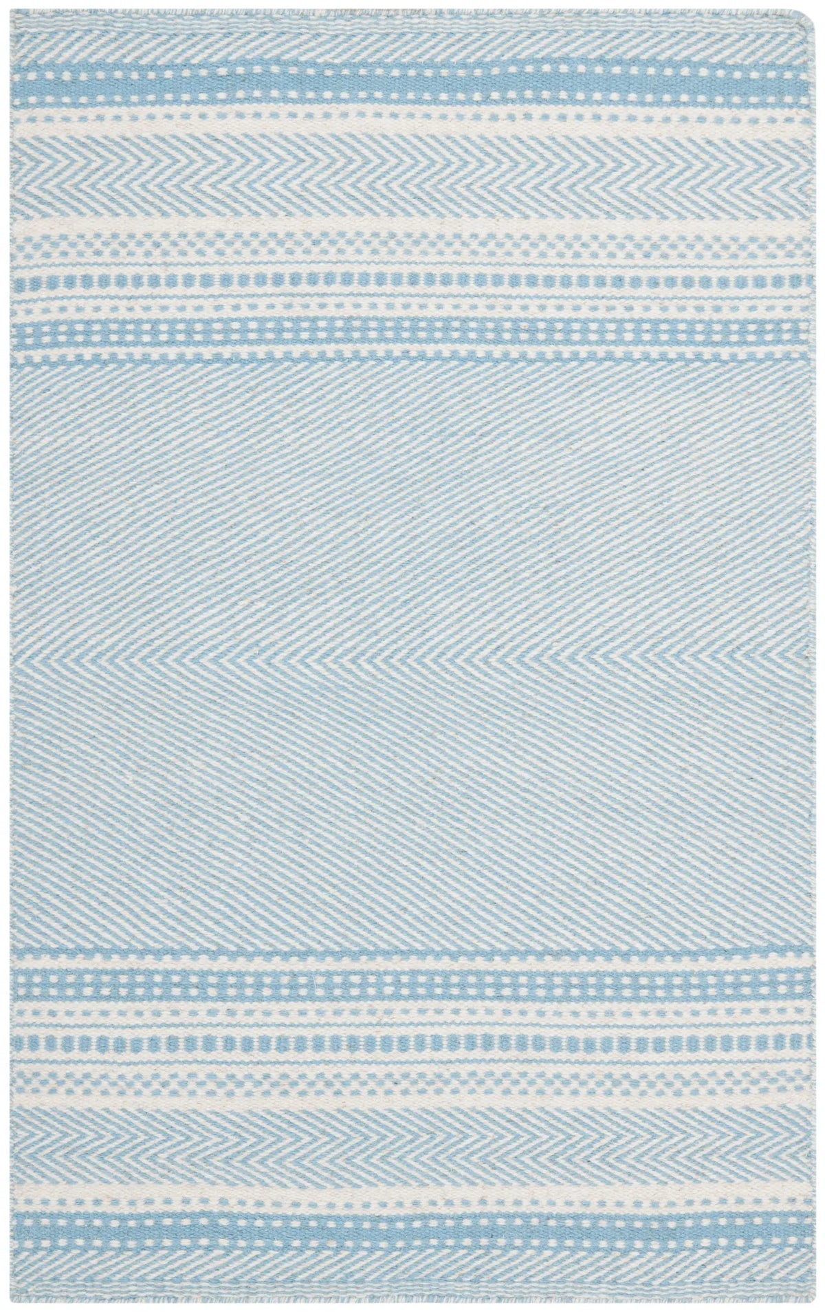 Safavieh Kilim 2'-0" x 3'-0" Rug in Light Blue / Ivory