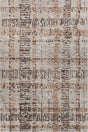 Chandra Petra PET-57601 Gray / Black / Brown rug, flat view