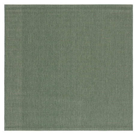 Safavieh Courtyard 6'-7" x 6'-7" Rug in Dark Green / Beige