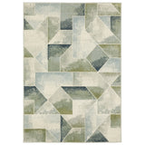 Oriental Weavers Sphinx Branson Br10A Blue/ Green Rugs - main flat