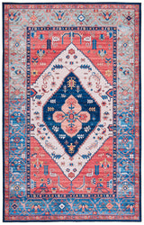 Safavieh Tucson 4'-0" x 6'-0" Rug in Rust / Blue
