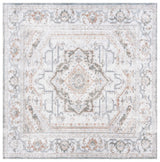 Safavieh Baltimore 6'-7" x 6'-7" Rug in Light Grey / Rust