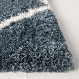 Safavieh Hudson Shag 5'-3" x 7'-6" Rug in Slate Blue / Ivory