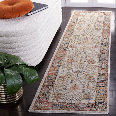 Safavieh Silverado 2'-0" x 8'-0" Rug in Ivory / Rust