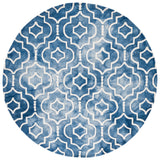 Safavieh Dip Dye 7'-0" x 7'-0" Rug in Blue / Ivory