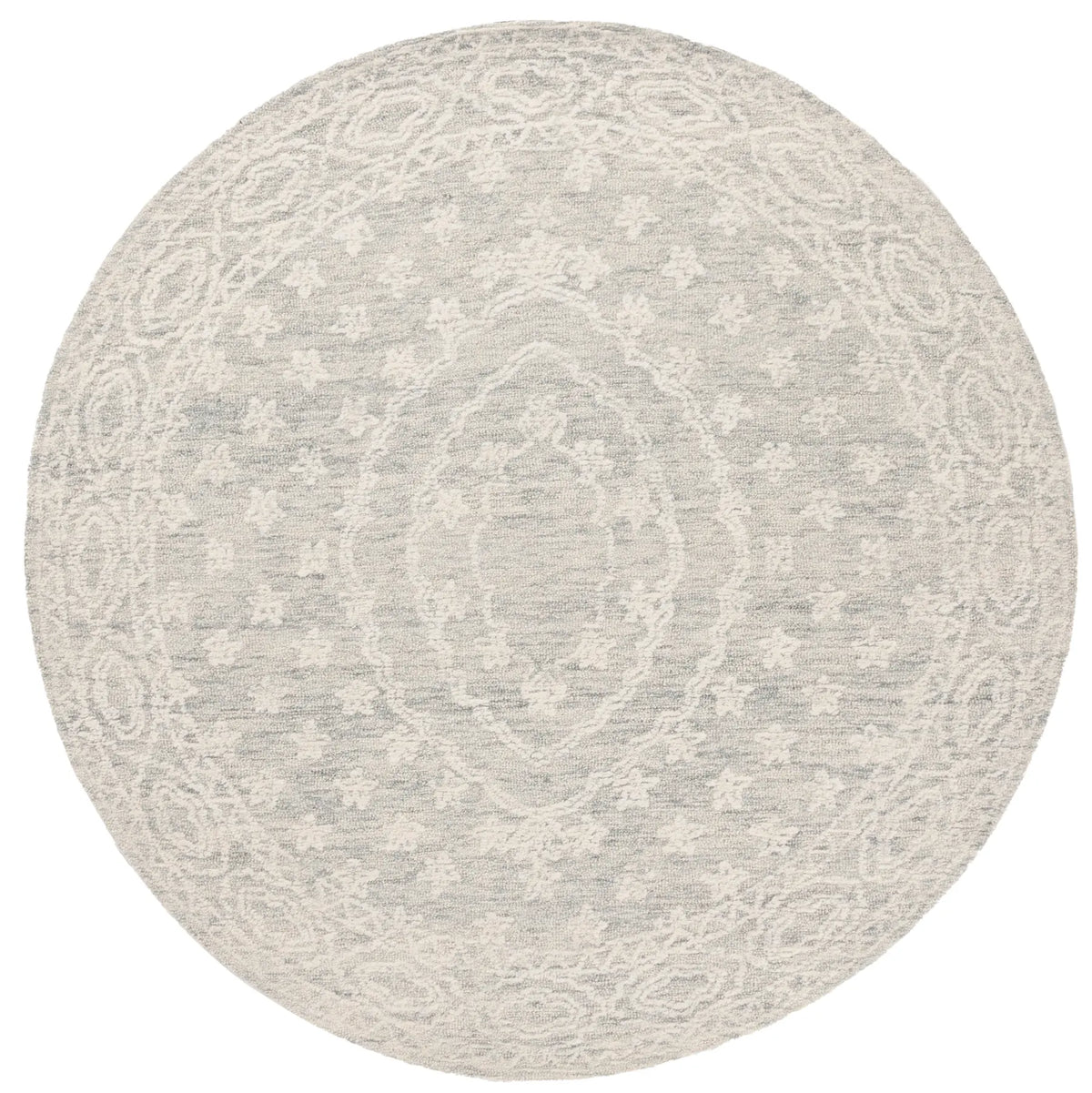 Safavieh Ebony 6'-0" x 6'-0" Rug in Ivory / Light Blue