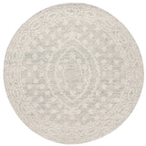 Safavieh Ebony 6'-0" x 6'-0" Rug in Ivory / Light Blue