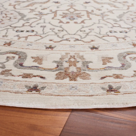 Safavieh Harlow 6'-3" x 6'-3" Rug in Ivory Grey / Rust