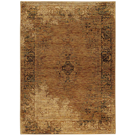 Oriental Weavers Sphinx Andorra 6845D Gold/Brown Rugs - main flat