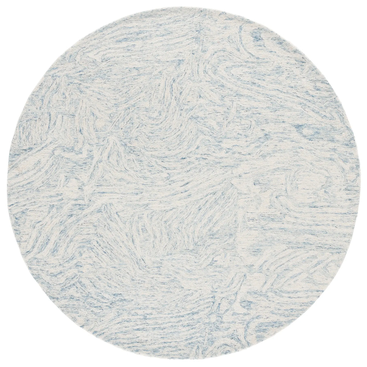 Safavieh Ebony 6'-0" x 6'-0" Rug in Ivory / Light Blue