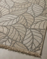 Loloi Dawn Daw-05 Natural Rug - angled corner on wood