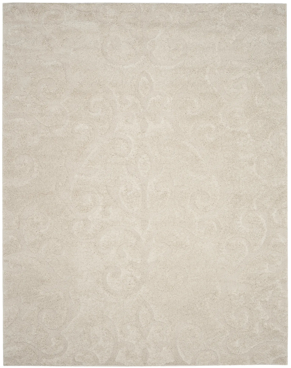 Safavieh Florida Shag 9'-6" x 13'-0" Rug in Creme / Creme