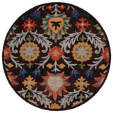 Safavieh Blossom 6'-0" x 6'-0" Rug in Brown / Orange