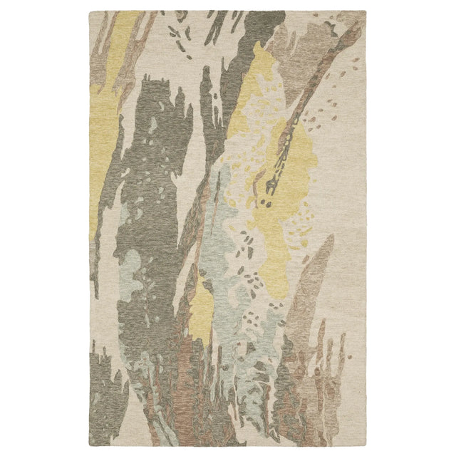 Oriental Weavers Sphinx Kipton KIP02 Yellow Rugs - main flat