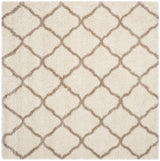Safavieh Hudson Shag 7'-0" x 7'-0" Rug in Ivory / Beige