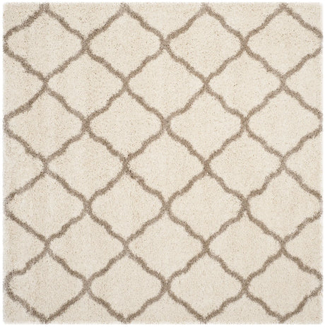Safavieh Hudson Shag 7'-0" x 7'-0" Rug in Ivory / Beige