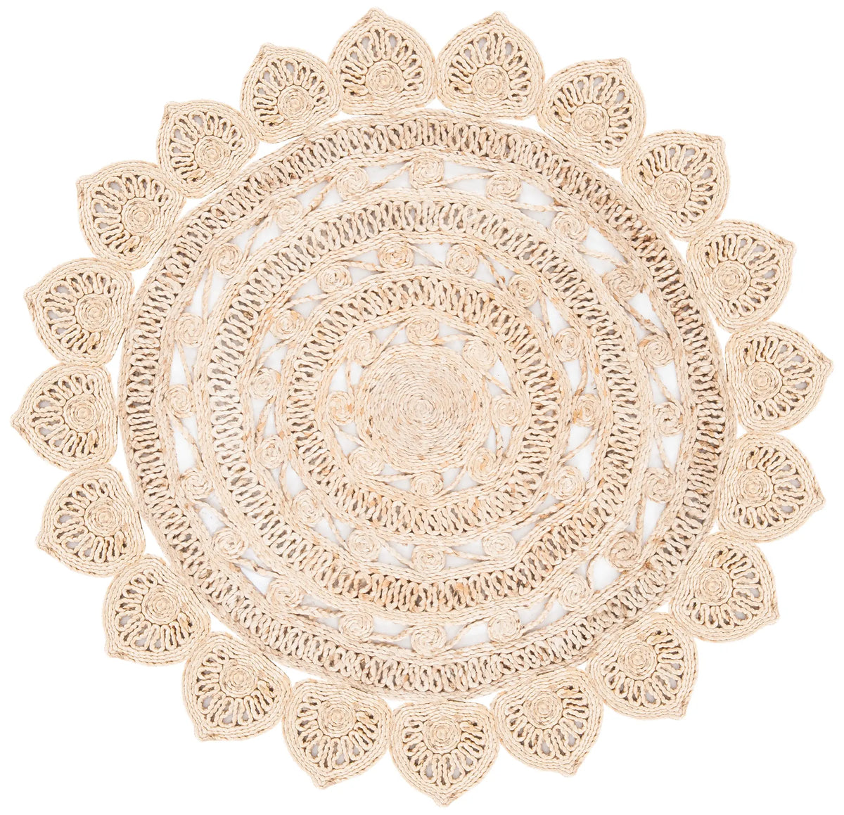 Safavieh Natural Fiber 3'-0" x 3'-0" Rug in Natural