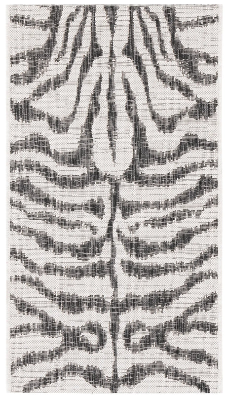 Safavieh Courtyard 2'-0" x 3'-7" Rug in Ivory / Black
