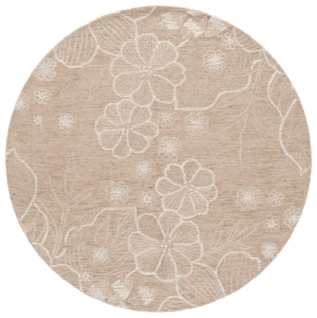 Safavieh Jardin 6'-0" x 6'-0" Rug in Beige / Ivory