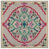 Safavieh Bellagio 7'-0" x 7'-0" Rug in Dark Grey / Multi