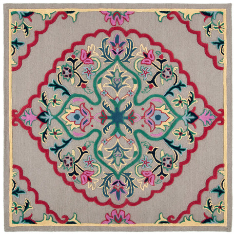 Safavieh Bellagio 7'-0" x 7'-0" Rug in Dark Grey / Multi