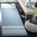 Safavieh Dhurries 2'-6" x 8'-0" Rug in Turquoise