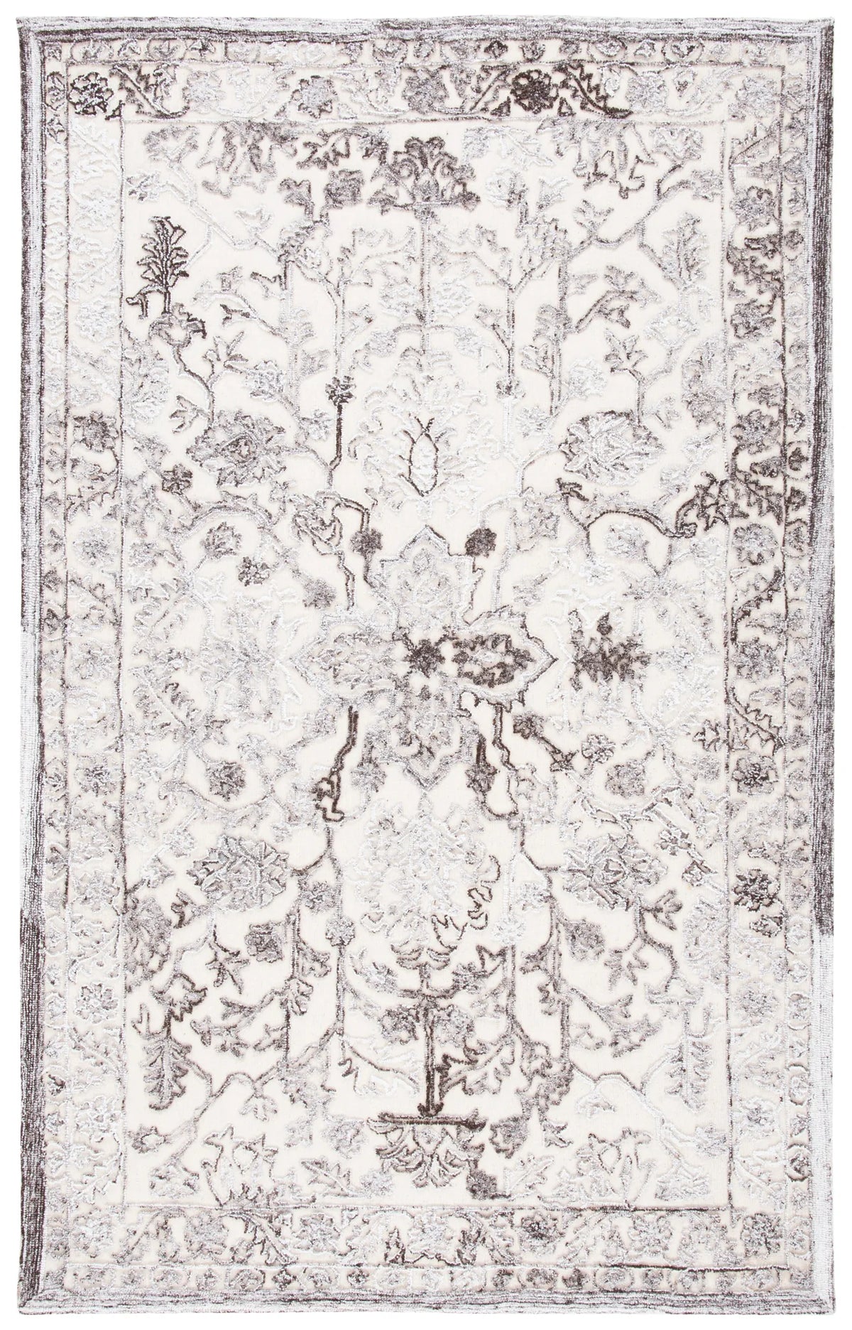 Safavieh Trace 4'-0" x 6'-0" Rug in Brown / Ivory