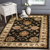 Safavieh Lyndhurst 5'-3" x 7'-6" Rug in Black / Ivory