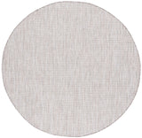 Safavieh Courtyard 6'-7" x 6'-7" Rug in Ivory / Grey