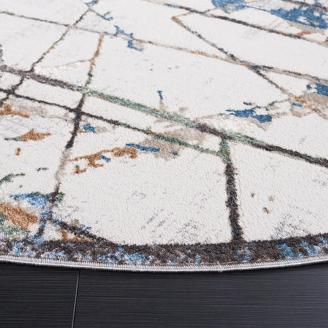 Safavieh Bel Air 6'-7" x 6'-7" Rug in Beige / Grey