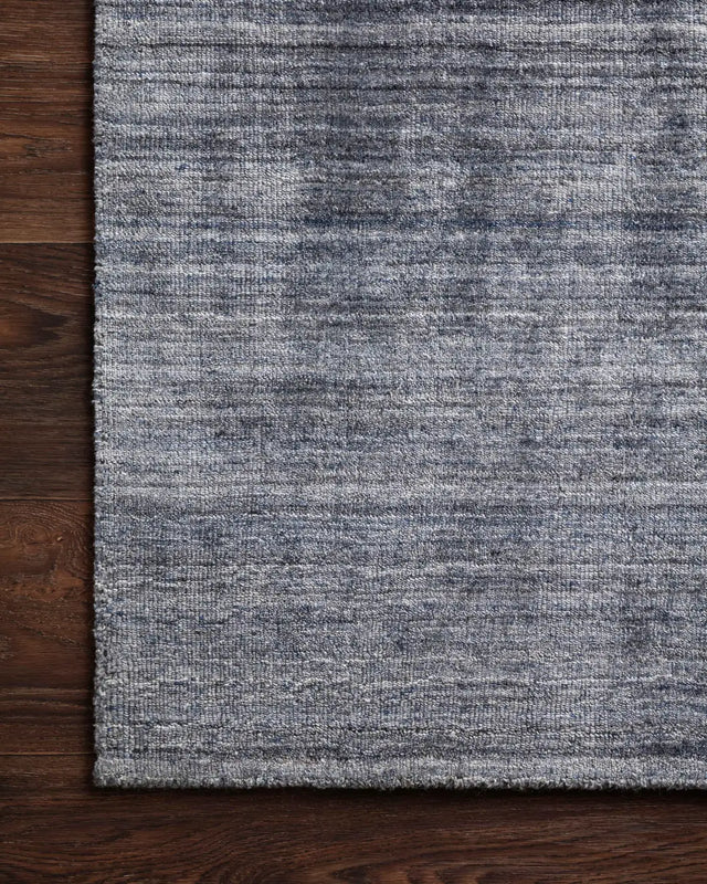 Loloi Pasadena Pas-01 Indigo Rug - corner on wood