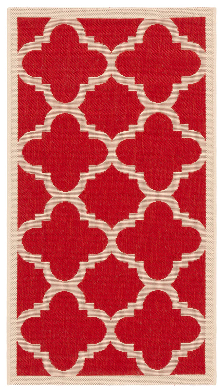 Safavieh Courtyard 2'-0" x 3'-7" Rug in Red