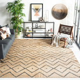 Safavieh Kilim 10'-0" x 14'-0" Rug in Natural / Charcoal