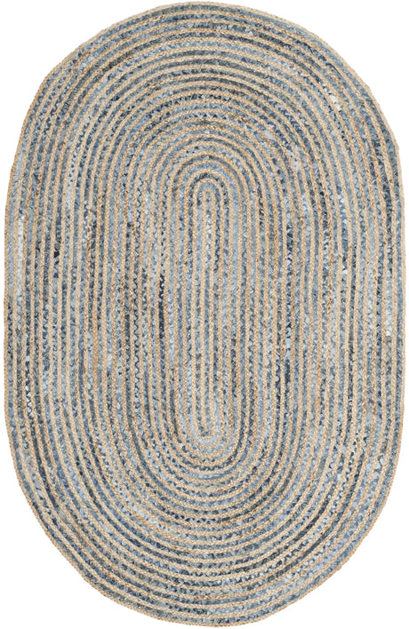 Safavieh Cape Cod 5'-0" x 8'-0" Rug in Natural / Blue