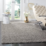 Safavieh Sga-Athens Shag 6'-0" x 9'-0" Rug in Light Grey