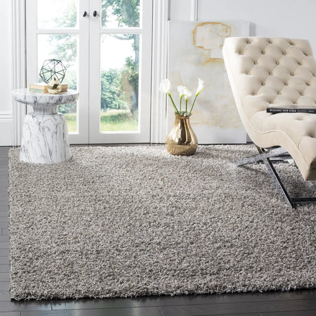 Safavieh Sga-Athens Shag 6'-0" x 9'-0" Rug in Light Grey