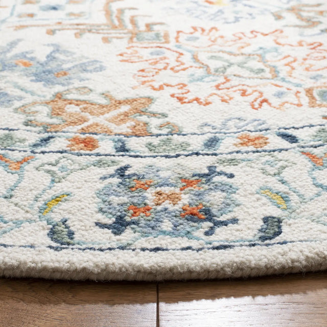 Safavieh Aspen 5'-0" x 5'-0" Rug in Ivory / Blue